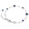 Imber-Armband, Rundschliff, blau, rhodiniert Imber-Armband, Rundschliff, blau, rhodiniert