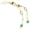 Imber-Armband, Rundschliff, grün, goldfarben plattiert Imber-Armband, Rundschliff, grün, goldfarben plattiert