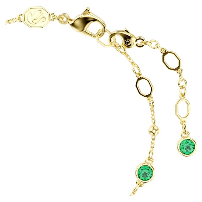 Imber-Armband, Rundschliff, grün, goldfarben plattiert Imber-Armband, Rundschliff, grün, goldfarben plattiert