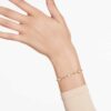 Imber-Armband, Rundschliff, verstreutes Design, weiss, vergoldet Imber-Armband, Rundschliff, verstreutes Design, weiss, vergoldet