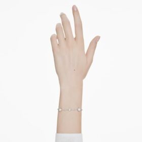 Imber-Armband, Rundschliff, weiss, rhodiniert Imber-Armband, Rundschliff, weiss, rhodiniert