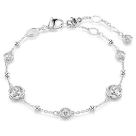 Imber-Armband, Rundschliff, weiss, rhodiniert Imber-Armband, Rundschliff, weiss, rhodiniert