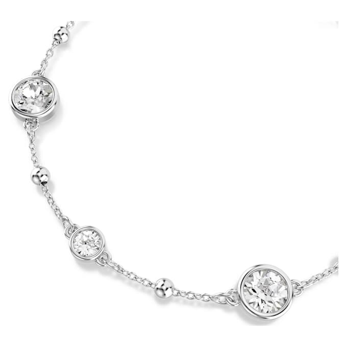 Imber-Armband, Rundschliff, weiss, rhodiniert Imber-Armband, Rundschliff, weiss, rhodiniert