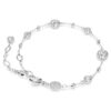 Imber-Armband, Rundschliff, weiss, rhodiniert Imber-Armband, Rundschliff, weiss, rhodiniert