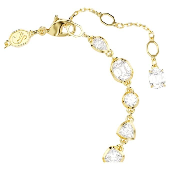 Imber-Armbänder mit gemischten Schliffformen, weiss, vergoldet Imber-Armbänder mit gemischten Schliffformen, weiss, vergoldet