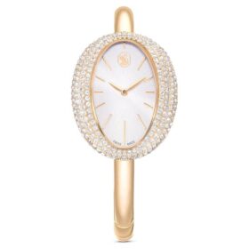Imber Armreih-Uhr Swiss Made, Metallarmband, Goldfarbig, champagnerfarbene PVD-Beschichtung