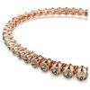 Imber Emily Tennisarmband mit rundgeschliffenen Kristallen, schwarz, roségoldfarben plattiert Imber Emily Tennisarmband mit rundgeschliffenen Kristallen, schwarz, roségoldfarben plattiert
