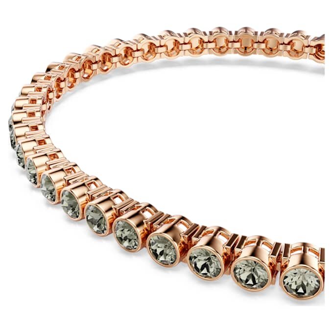 Imber Emily Tennisarmband mit rundgeschliffenen Kristallen, schwarz, roségoldfarben plattiert Imber Emily Tennisarmband mit rundgeschliffenen Kristallen, schwarz, roségoldfarben plattiert