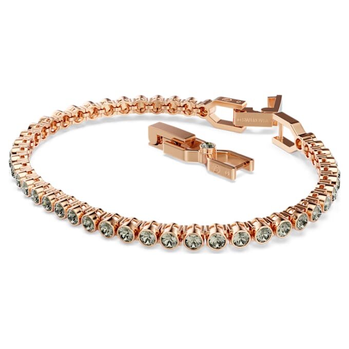 Imber Emily Tennisarmband mit rundgeschliffenen Kristallen, schwarz, roségoldfarben plattiert Imber Emily Tennisarmband mit rundgeschliffenen Kristallen, schwarz, roségoldfarben plattiert