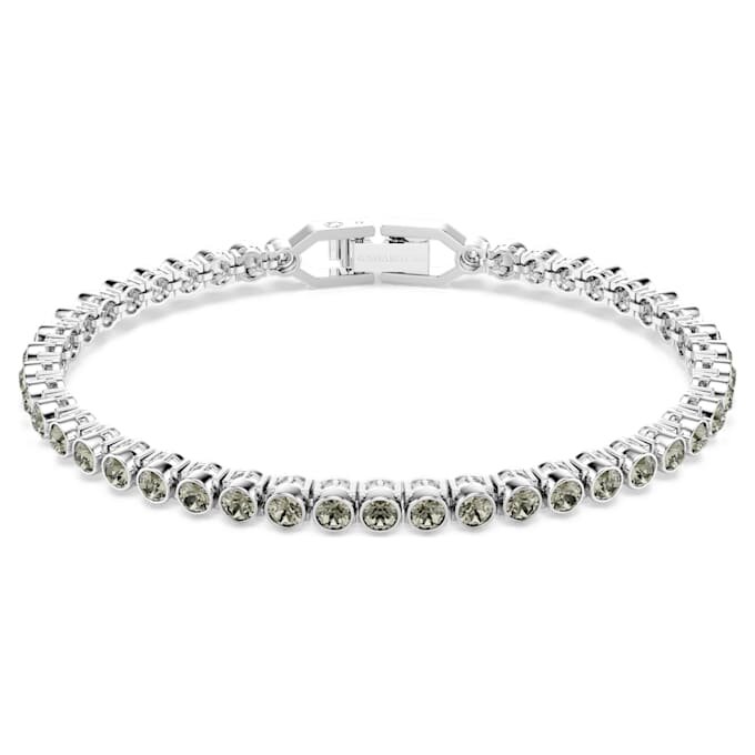Imber Emily Tennisarmband mit rundgeschliffenen Steinen, schwarz, rhodiniert Imber Emily Tennisarmband mit rundgeschliffenen Steinen, schwarz, rhodiniert