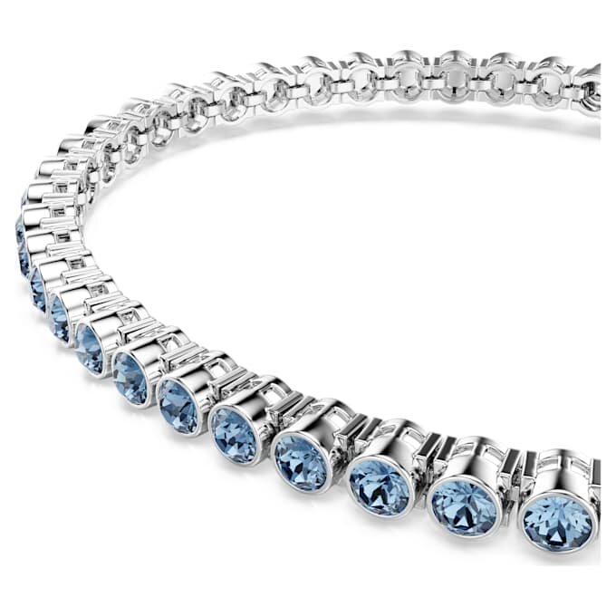 Imber Emily Tennisarmband, Rundschliff, Blau, rhodiniert Imber Emily Tennisarmband, Rundschliff, Blau, rhodiniert