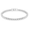 Imber Emily Tennisarmband, Rundschliff, weiss, rhodiniert Imber Emily Tennisarmband, Rundschliff, weiss, rhodiniert