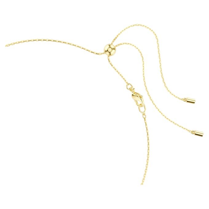 Imber-Halskette mit gemischten Schliffen, weiss, goldfarben plattiert Imber-Halskette mit gemischten Schliffen, weiss, goldfarben plattiert