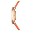 Imber Oval Uhr Swiss Made, Lederarmband, orange, roségoldfarben Imber Oval Uhr Swiss Made, Lederarmband, orange, roségoldfarben
