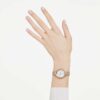 Imber Oval Uhr Swiss Made, Metallarmband, Goldfarbig, Roségold-Finish