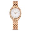 Imber Oval Uhr Swiss Made, Metallarmband, Goldfarbig, Roségold-Finish