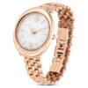 Imber Oval Uhr Swiss Made, Metallarmband, Goldfarbig, Roségold-Finish