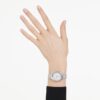 Imber Oval Uhr Swiss Made, Metallarmband, silberfarben, Edelstahl