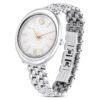 Imber Oval Uhr Swiss Made, Metallarmband, silberfarben, Edelstahl