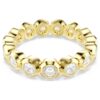 Imber-Ring, Rundschliff, weiss, vergoldet Imber-Ring, Rundschliff, weiss, vergoldet
