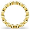 Imber-Ring, Rundschliff, weiss, vergoldet Imber-Ring, Rundschliff, weiss, vergoldet