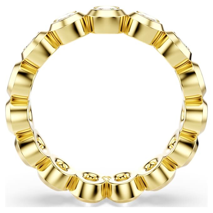 Imber-Ring, Rundschliff, weiss, vergoldet Imber-Ring, Rundschliff, weiss, vergoldet
