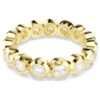 Imber-Ring, Rundschliff, weiss, vergoldet Imber-Ring, Rundschliff, weiss, vergoldet