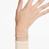 Imber Tennisarmband mit rundgeschliffenen Kristallen, weiss, rhodiniert Imber Tennisarmband mit rundgeschliffenen Kristallen, weiss, rhodiniert