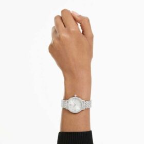 Imber-Uhr Swiss Made, Metallarmband, silberfarben, Edelstahl