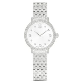 Imber-Uhr Swiss Made, Metallarmband, silberfarben, Edelstahl