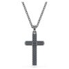 Insigne-Anhänger Kreuz, grau, rutheniumbeschichtet Insigne-Anhänger Kreuz, grau, rutheniumbeschichtet