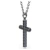 Insigne-Anhänger Kreuz, grau, rutheniumbeschichtet Insigne-Anhänger Kreuz, grau, rutheniumbeschichtet