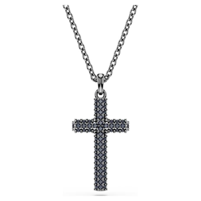 Insigne-Anhänger Kreuz, grau, rutheniumbeschichtet Insigne-Anhänger Kreuz, grau, rutheniumbeschichtet