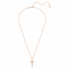 Insigne Kreuz-Anhänger, weiss, roségoldfarben vergoldet Insigne Kreuz-Anhänger, weiss, roségoldfarben vergoldet