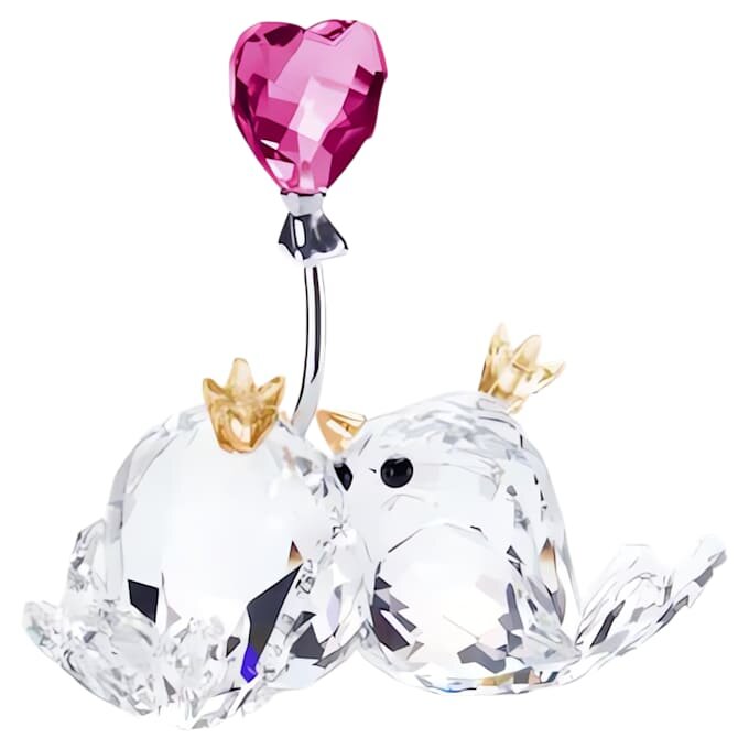 Liebesvögel mit rosa Herz Liebesvögel mit rosa Herz