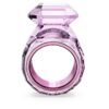 Lucent Cocktailring mit Achtkant-Schliff, rosa Lucent Cocktailring mit Achtkant-Schliff, rosa
