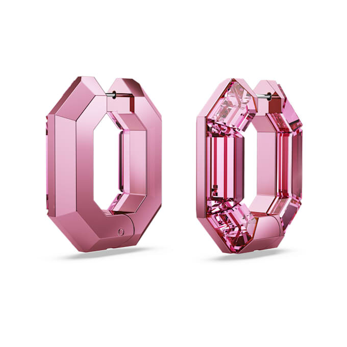 Lucent Ohrringe in Achteckform, klein, rosa Lucent Ohrringe in Achteckform, klein, rosa