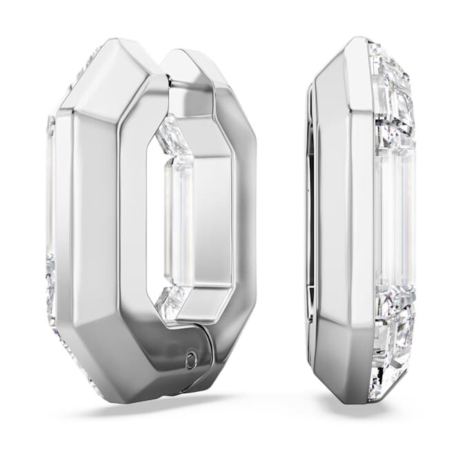 Lucent Ohrringe in Achteckform, klein, weiss Lucent Ohrringe in Achteckform, klein, weiss