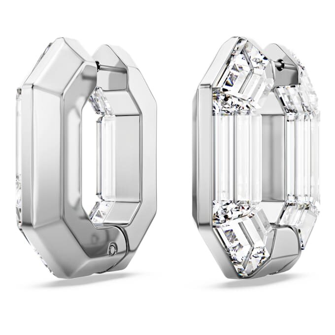 Lucent Ohrringe in Achteckform, klein, weiss Lucent Ohrringe in Achteckform, klein, weiss