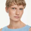 Magic-Ohrringe «Snowflake», blau, rhodiniert Magic-Ohrringe «Snowflake», blau, rhodiniert