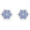 Magic-Ohrringe «Snowflake», blau, rhodiniert Magic-Ohrringe «Snowflake», blau, rhodiniert