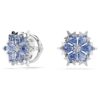 Magic-Ohrringe «Snowflake», blau, rhodiniert Magic-Ohrringe «Snowflake», blau, rhodiniert