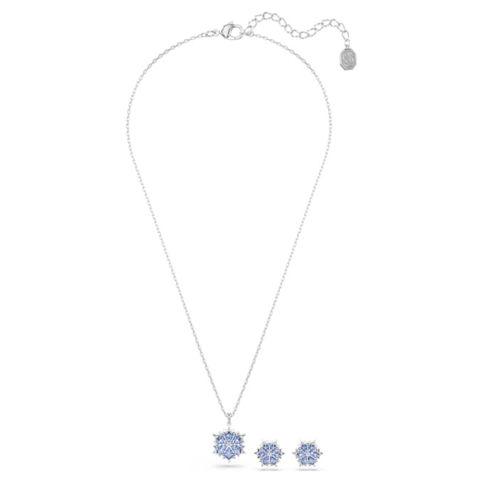Magic Set Schneeflocke, Blau, rhodiniert Magic Set Schneeflocke, Blau, rhodiniert