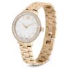 Matrix 3-Link-Uhr Swiss Made, Metallarmband, Goldfarbig, champagnerfarbene PVD-Beschichtung