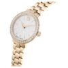 Matrix 3-Link-Uhr Swiss Made, Metallarmband, Goldfarbig, champagnerfarbene PVD-Beschichtung