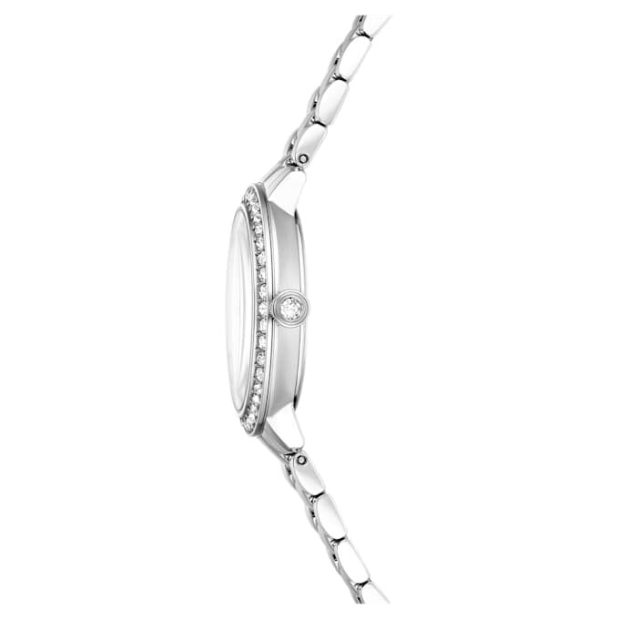Matrix 3-Link-Uhr Swiss Made, Metallarmband, silberfarben, Edelstahl Matrix 3-Link-Uhr Swiss Made, Metallarmband, silberfarben, Edelstahl