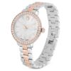 Matrix 3-Link-Uhr Swiss Made, Metallarmband, silberfarben, roségoldfarbenes Finish Matrix 3-Link-Uhr Swiss Made, Metallarmband, silberfarben, roségoldfarbenes Finish