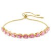Matrix-Armband im Birnenschliff, rosa, vergoldet Matrix-Armband im Birnenschliff, rosa, vergoldet