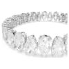 Matrix-Armband im Birnenschliff, weiss, rhodiniert Matrix-Armband im Birnenschliff, weiss, rhodiniert