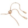 Matrix-Armband mit gemischten Schliffen, weiss, roségoldfarben plattiert Matrix-Armband mit gemischten Schliffen, weiss, roségoldfarben plattiert
